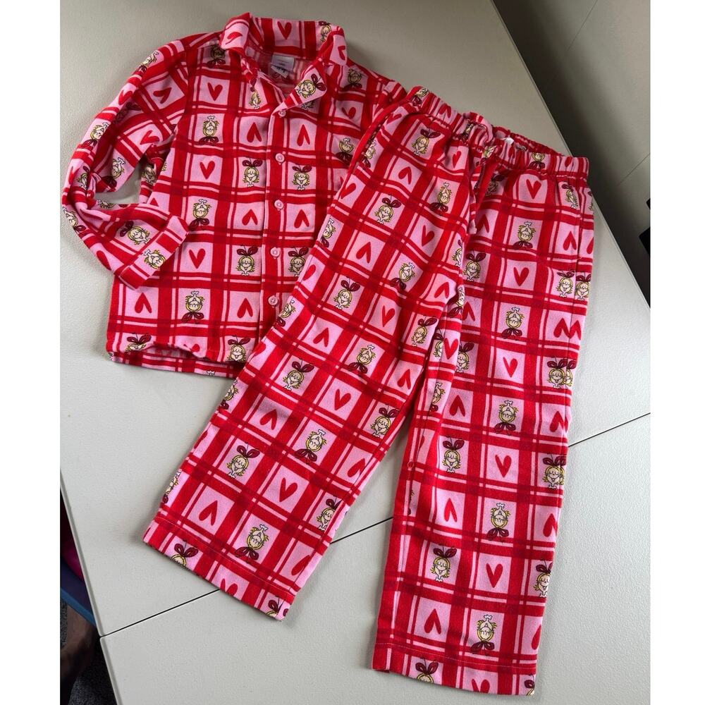 Hanna Andersson /Dr. Seuss Grinch Flannel Pajama Set size 5